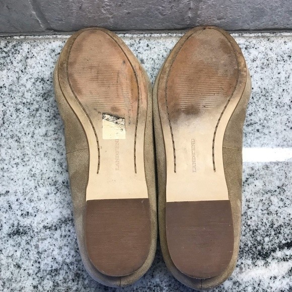 Lands End Suede Flats, Size 7D - Picture 6 of 8